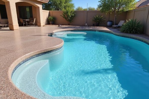 After: Beautiful Pebble Tec finish with crystal clear water