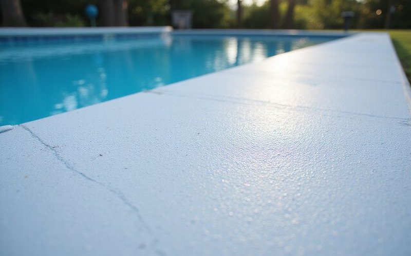 Close up of Cool Deck texture showing slip resistant surface and heat reflective properties